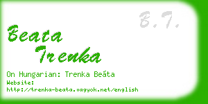 beata trenka business card